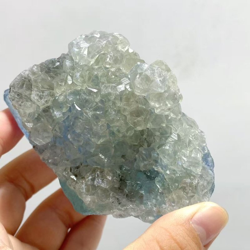 13 Pieces Blue Fluorite Raw Stone Specimen For Collection - Wholesale Crystals