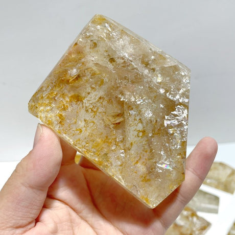13 Pieces Golden Hematoid Quartz Free Form - Wholesale Crystals