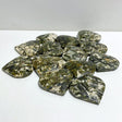 13 Pieces Green Mica Mixed Quartz Heart -Wholesale Crystals