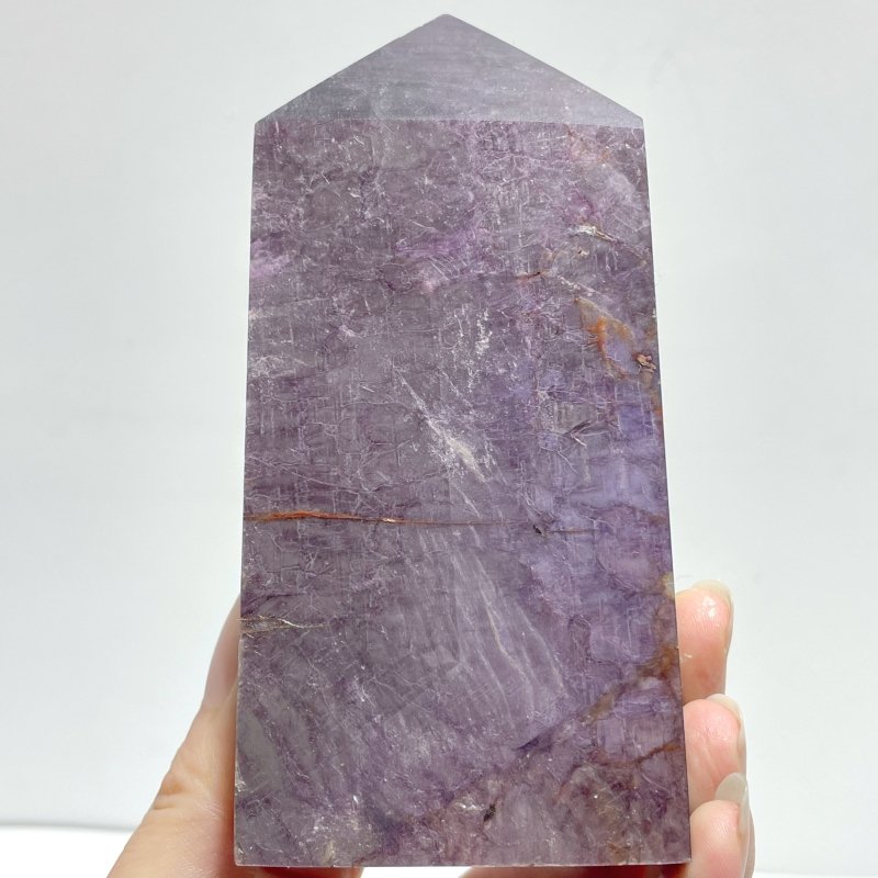 13 Pieces Purple Spark Lepidolite Four - Sided Tower - Wholesale Crystals