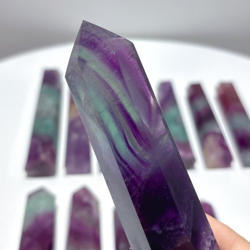 13 Pieces Rainbow Fluorite Tower - Wholesale Crystals