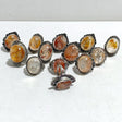 13 Pieces Rare Fire Quartz Dentritic Quartz Different Styles Ring - Wholesale Crystals