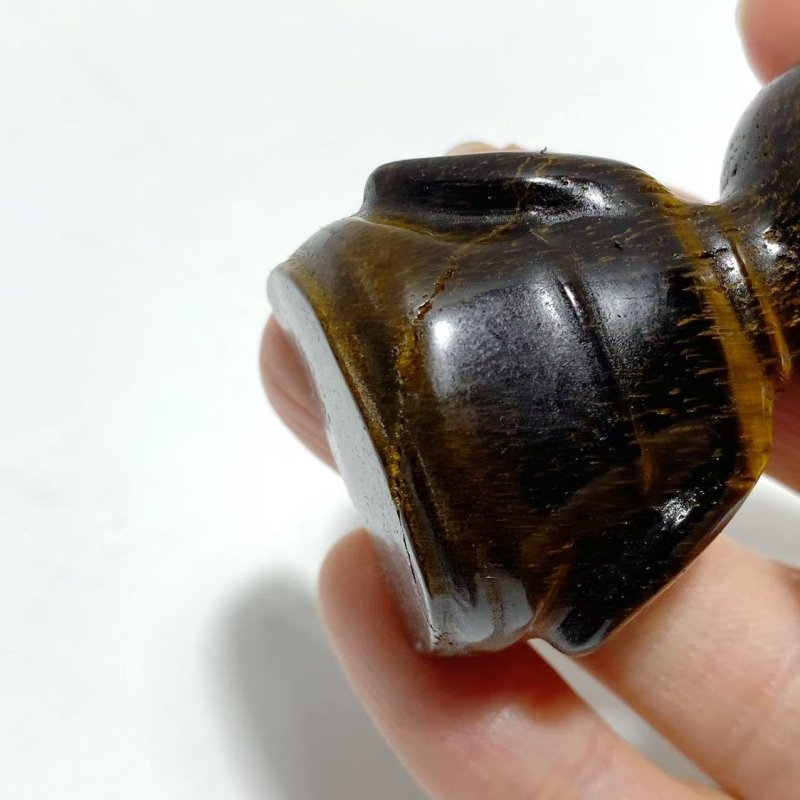 13 Pieces Tiger Eye Voodoo Doll Carving(Defect) - Wholesale Crystals