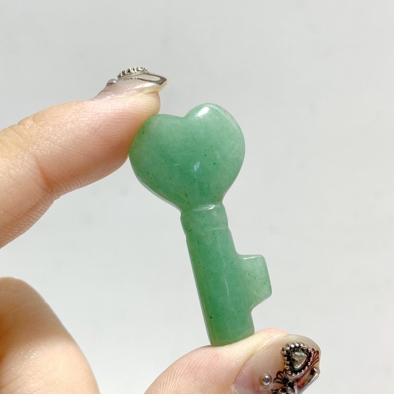 13 Types Heart Key Shape Wholesale Green Aventurine Tiger Eye Howlite -Wholesale Crystals