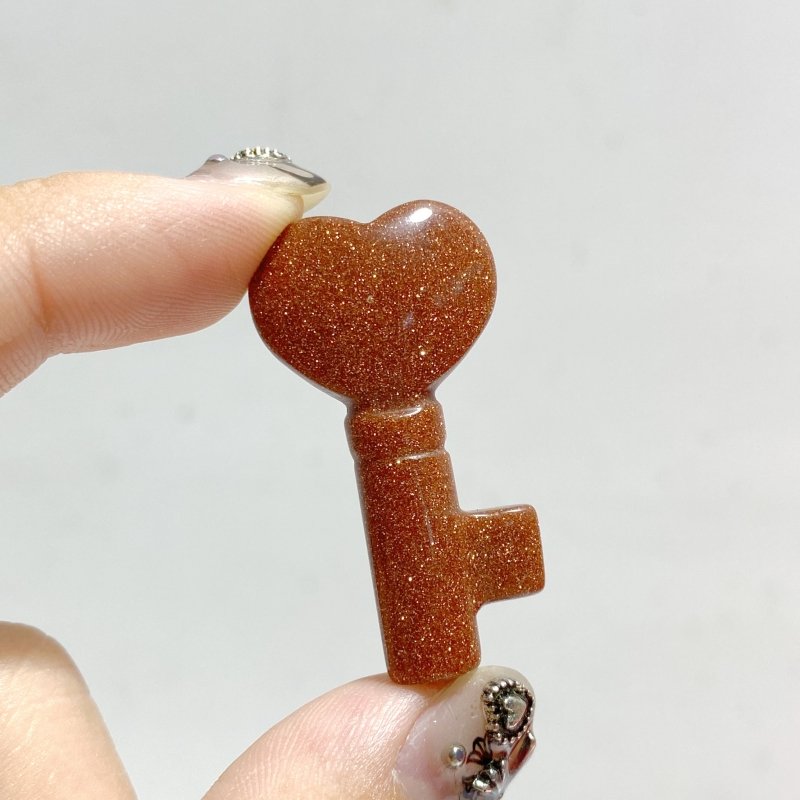 13 Types Heart Key Shape Wholesale Green Aventurine Tiger Eye Howlite -Wholesale Crystals