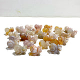 Mini Sakura Flower Agate Snail Carving Wholesale