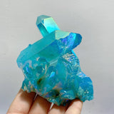 14 Pieces Aura Colorful Clear Quartz Cluster - Wholesale Crystals