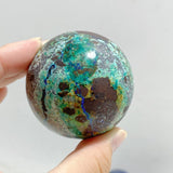 14 Pieces Azurite Mixed Malachite Spheres 4 -Wholesale Crystals