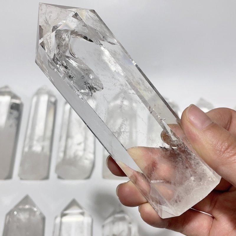 14 Pieces Fat Clear Quartz Tower Points Crystal -Wholesale Crystals