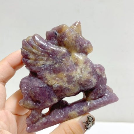 14 Pieces Lepidolite Unicorn Carving Closeout -Wholesale Crystals