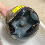 14.1KG Large Volcano Agate UV Reactive Sphere (Sea Freight Only) -Wholesale Crystals