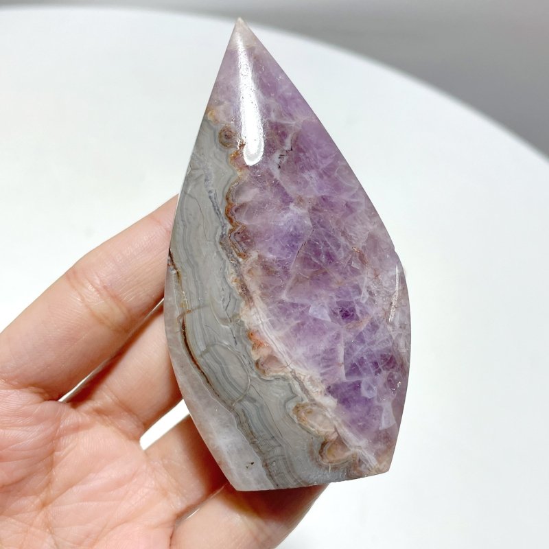 15 Pieces Beautiful Amethyst Mixed Striped Agate Arrow Head - Wholesale Crystals