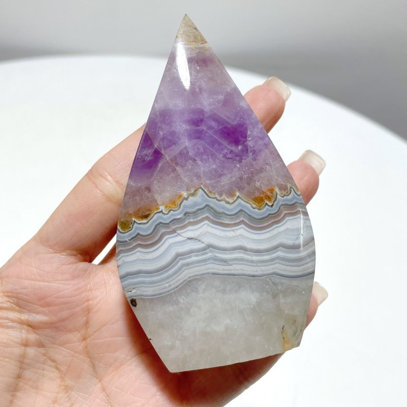 15 Pieces Beautiful Amethyst Mixed Striped Agate Arrow Head - Wholesale Crystals