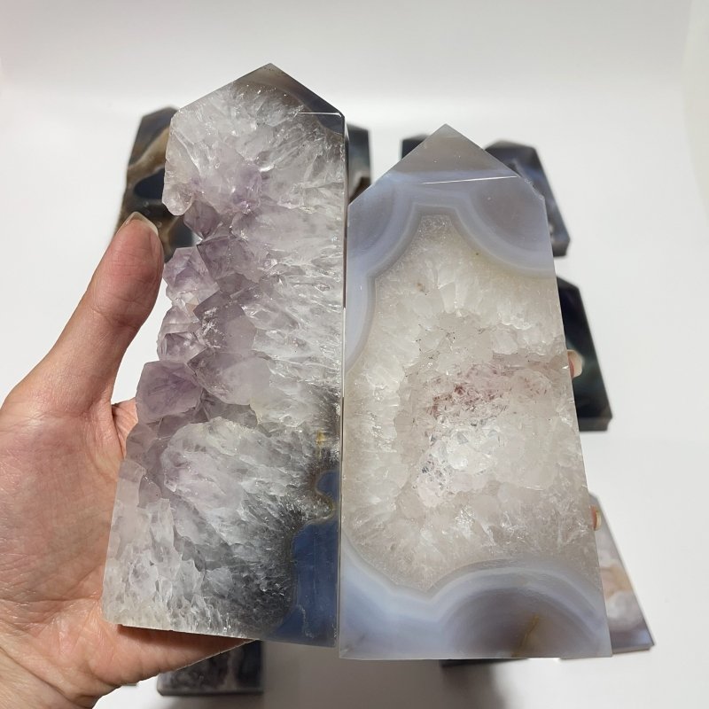15 Pieces Beautiful Geode Agate Tower -Wholesale Crystals