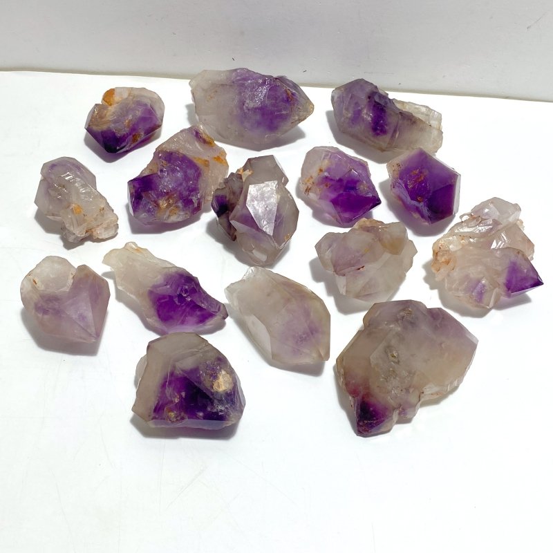 15 Pieces Beautiful Raw Amethyst Specimen Crystal - Wholesale Crystals