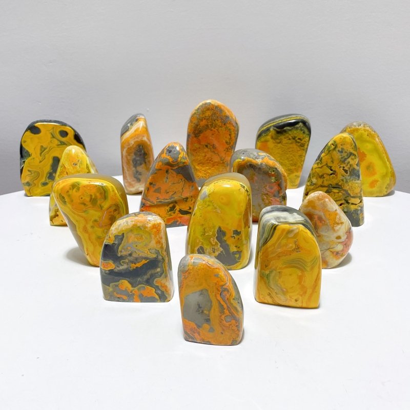 15 Pieces Bumble Bee Jasper Free Form Home Decor - Wholesale Crystals