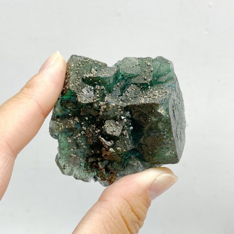 15 Pieces Raw Stone Fluorite Mixed Pyrite -Wholesale Crystals