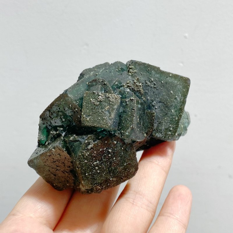 15 Pieces Raw Stone Fluorite Mixed Pyrite -Wholesale Crystals