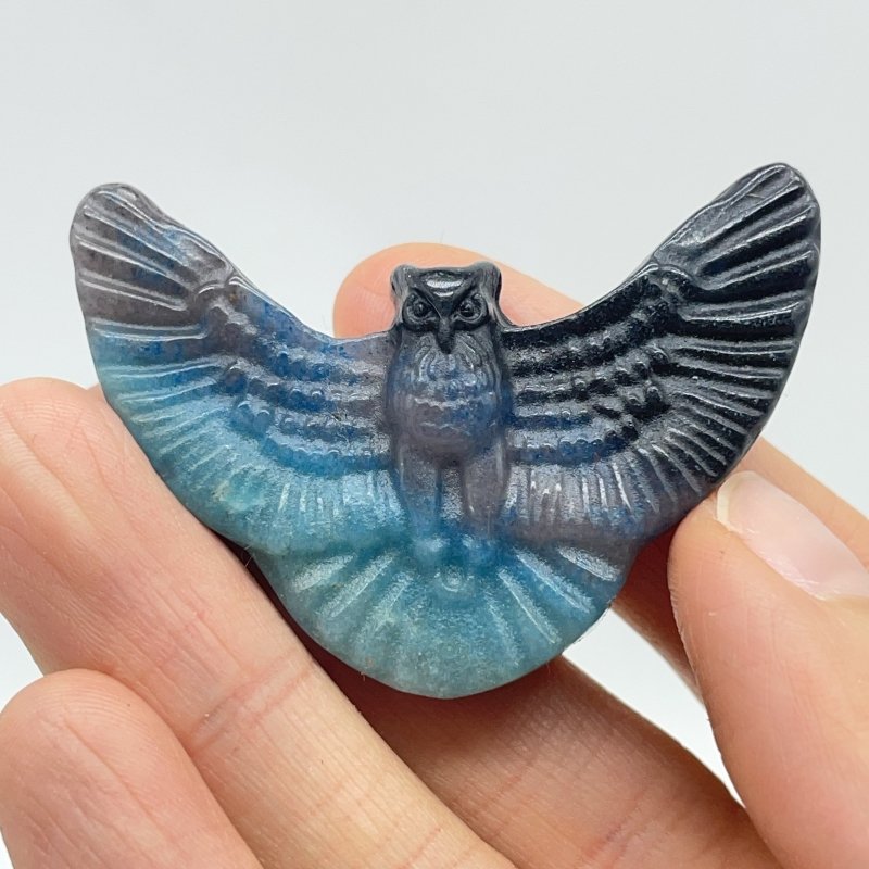 15 Pieces Trolleite Stone Owl Carving -Wholesale Crystals