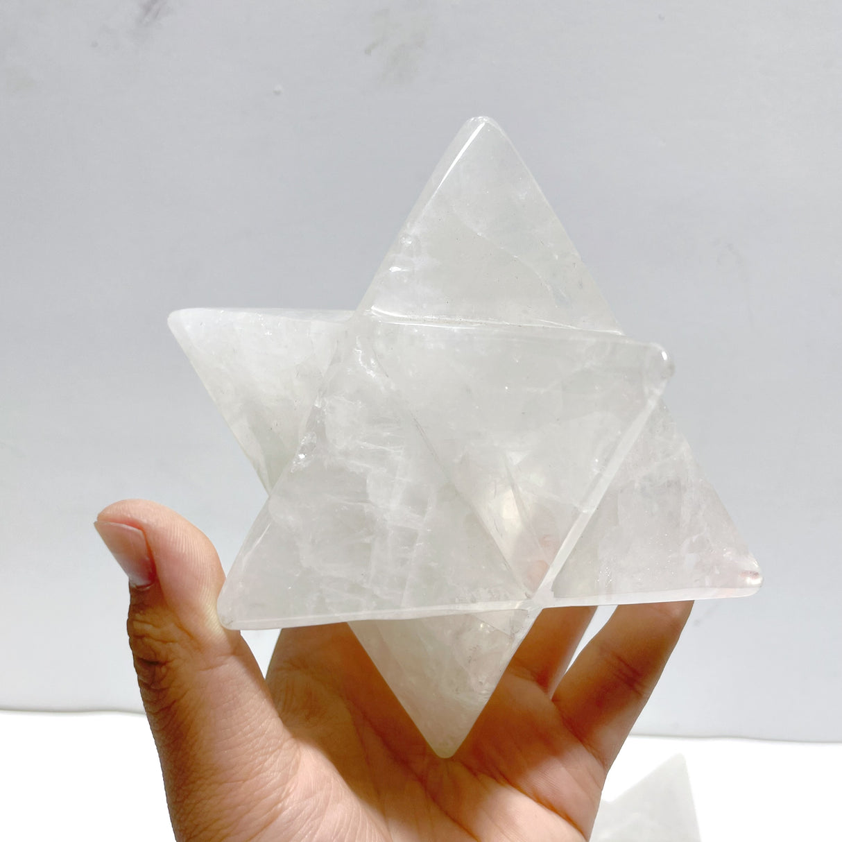 4 Pieces Large Clear Quartz Merkaba