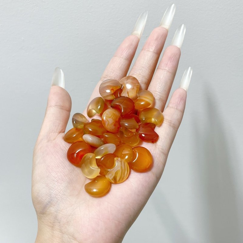 1.5cm Carnelian Mini Moon Diy Crystals Wholesale - Wholesale Crystals