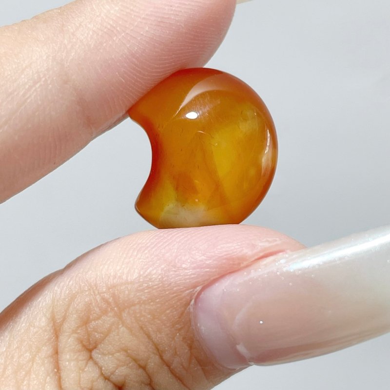 1.5cm Carnelian Mini Moon Diy Crystals Wholesale - Wholesale Crystals