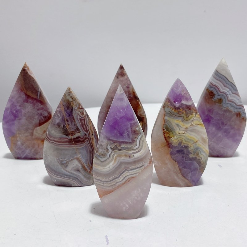 16 Pieces Beautiful Amethyst Mixed Striped Agate Arrow Head - Wholesale Crystals