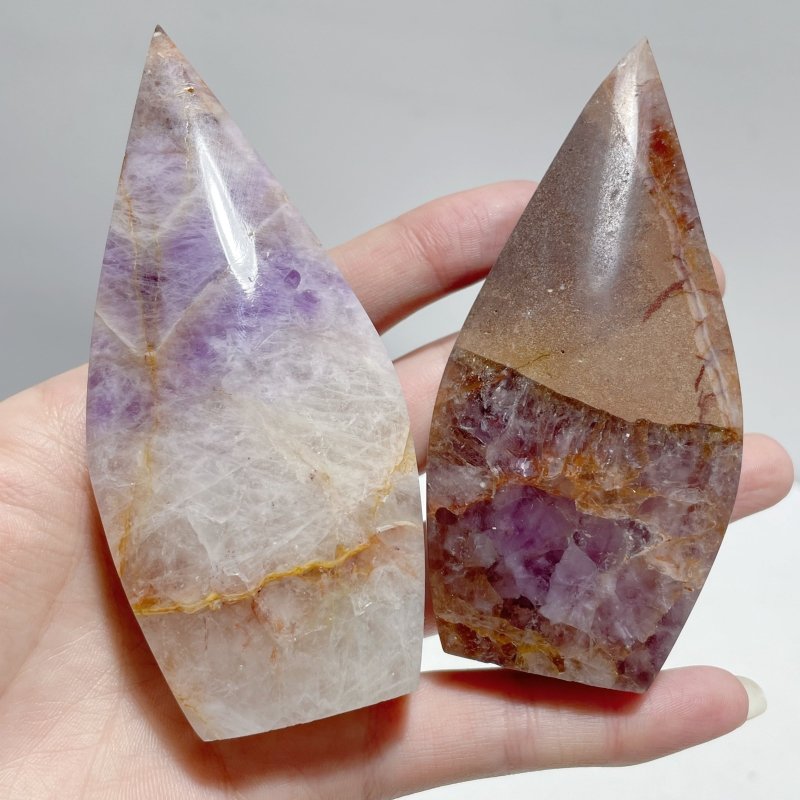 16 Pieces Beautiful Amethyst Mixed Striped Agate Arrow Head - Wholesale Crystals