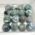 16 Pieces Beautiful Moss Agate Spheres - Wholesale Crystals