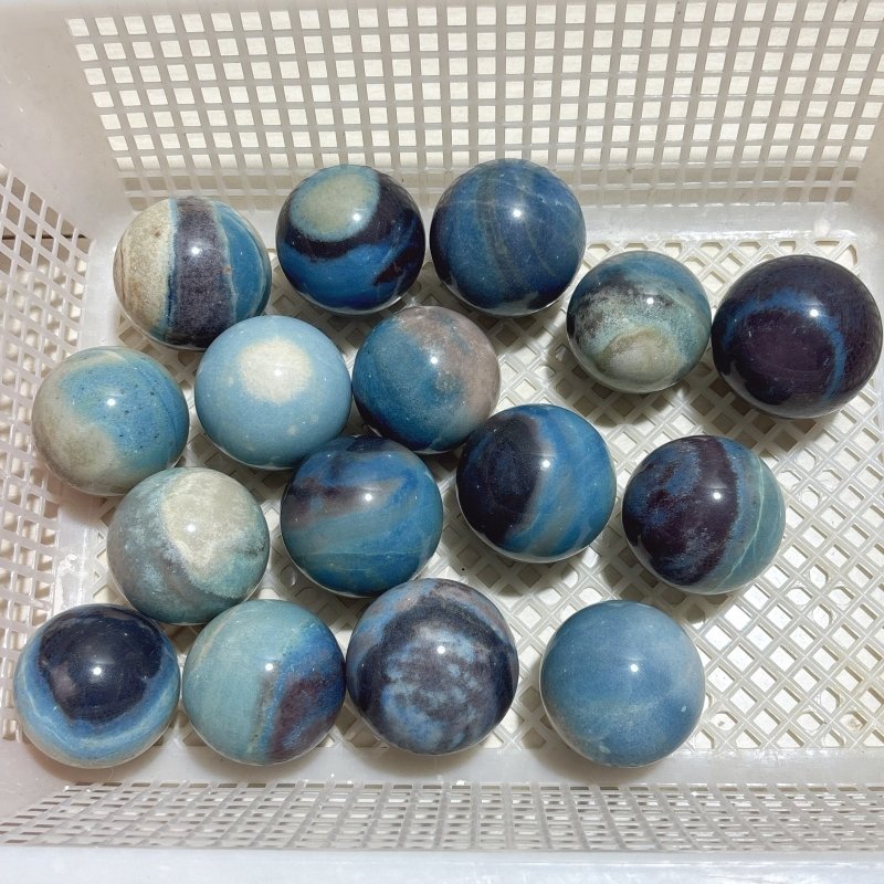 16 Pieces Beautiful Trolleite Spheres - Wholesale Crystals