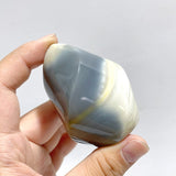 16 Pieces Black Orca Agate Flame Carving 3 - Wholesale Crystals