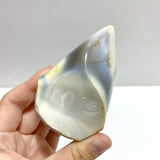 16 Pieces Black Orca Agate Flame Carving 3 - Wholesale Crystals