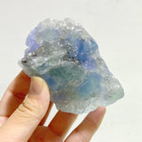 16 Pieces Blue Fluorite Mixed Calcite Raw Stone Specimen For Collection - Wholesale Crystals