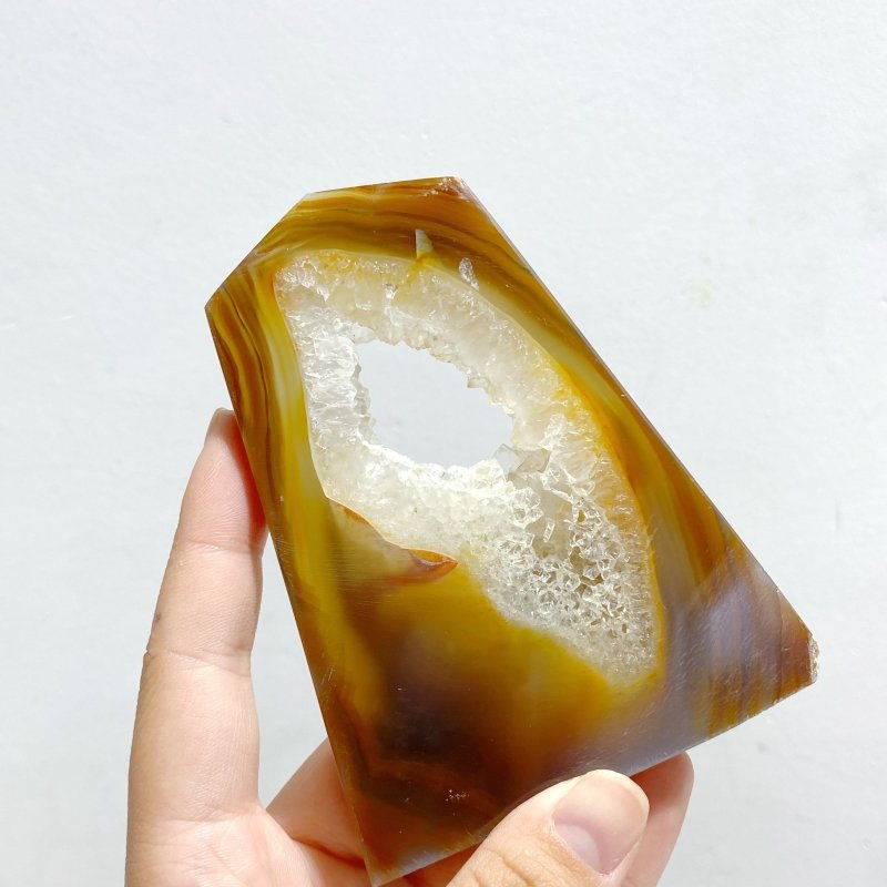 16 Pieces Four - sided Druzy Geode Agate Points - Wholesale Crystals