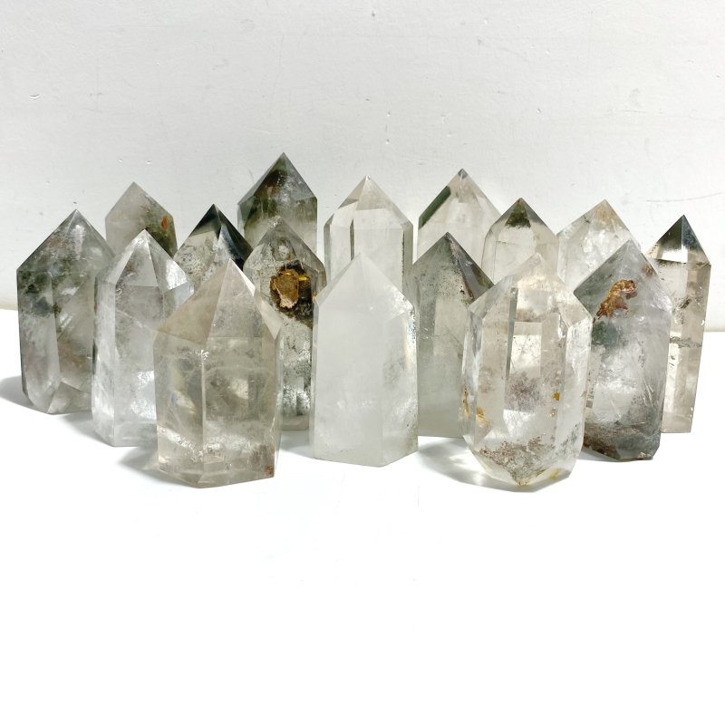 16 Pieces Garden Quartz Clear Tower -Wholesale Crystals