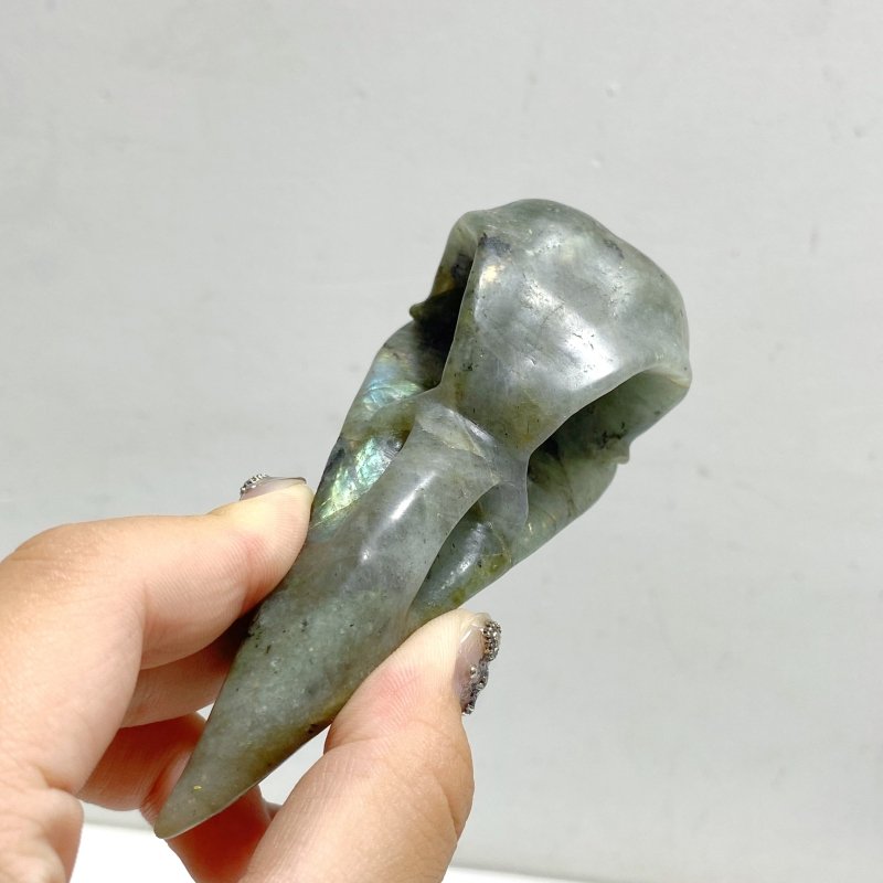 16 Pieces Large Labradorite Cow Skull Carving Closeout -Wholesale Crystals