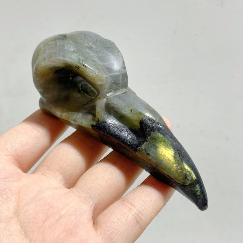 16 Pieces Large Labradorite Cow Skull Carving Closeout -Wholesale Crystals