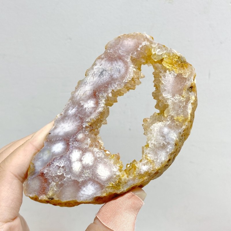 16 Pieces Sakura Flower Agate Slabs -Wholesale Crystals