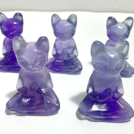 Fluorite Cat Carving Crystals Wholesale