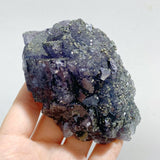 17 Pieces Blue Fluorite Mixed Pyrite Raw Stone -Wholesale Crystals