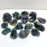 17 Pieces Blue Fluorite Mixed Pyrite Raw Stone -Wholesale Crystals