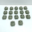 17 Pieces Halloween Pyrite Spider Carving - Wholesale Crystals