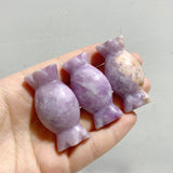17 Types 5cm Candy Carving Wholesale Green Aventurine Tiger Eye Howlite Closeout -Wholesale Crystals