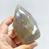 18 Pieces Black Orca Agate Flame Carving 4 - Wholesale Crystals