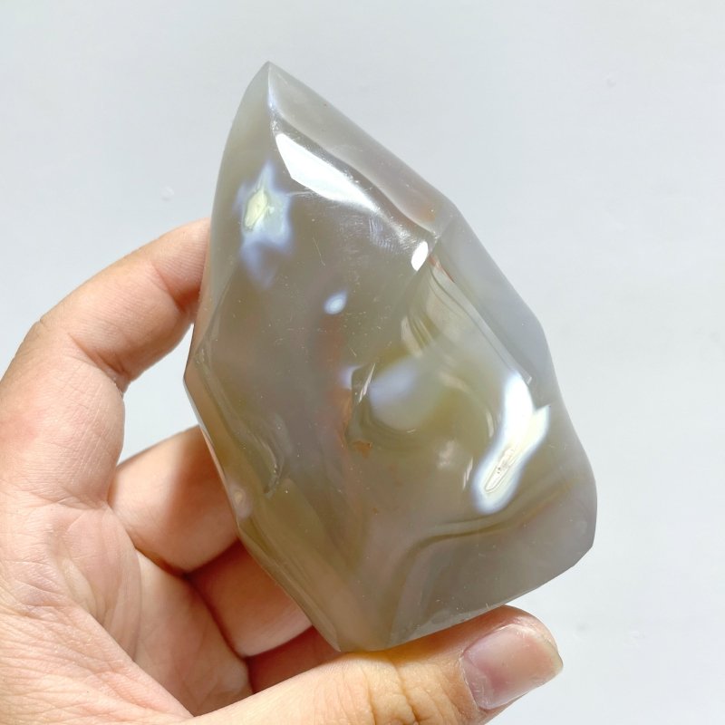 18 Pieces Black Orca Agate Flame Carving 4 - Wholesale Crystals