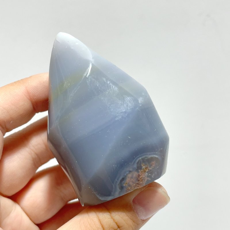 18 Pieces Black Orca Agate Flame Carving 4 - Wholesale Crystals