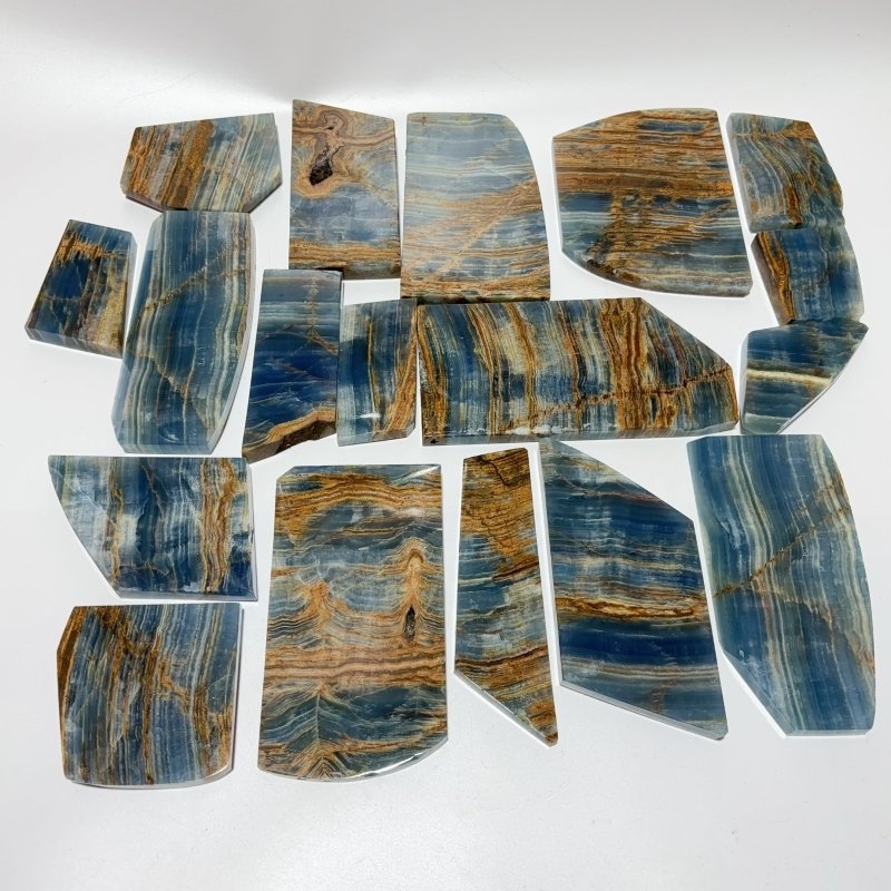 18 Pieces High Quality Blue Onyx Slab -Wholesale Crystals