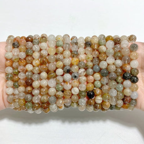 18 Pieces Thousand Layer Garden Quartz Bracelets -Wholesale Crystals