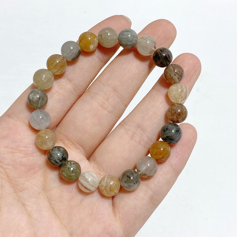 18 Pieces Thousand Layer Garden Quartz Bracelets -Wholesale Crystals