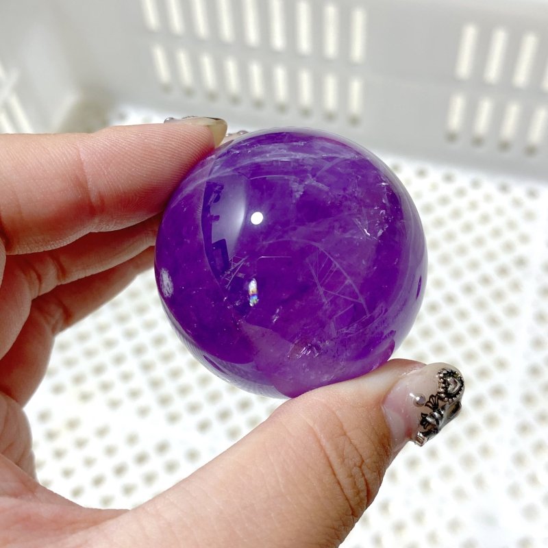 181 Pieces Amethyst Spheres (Sea Freight Only) -Wholesale Crystals